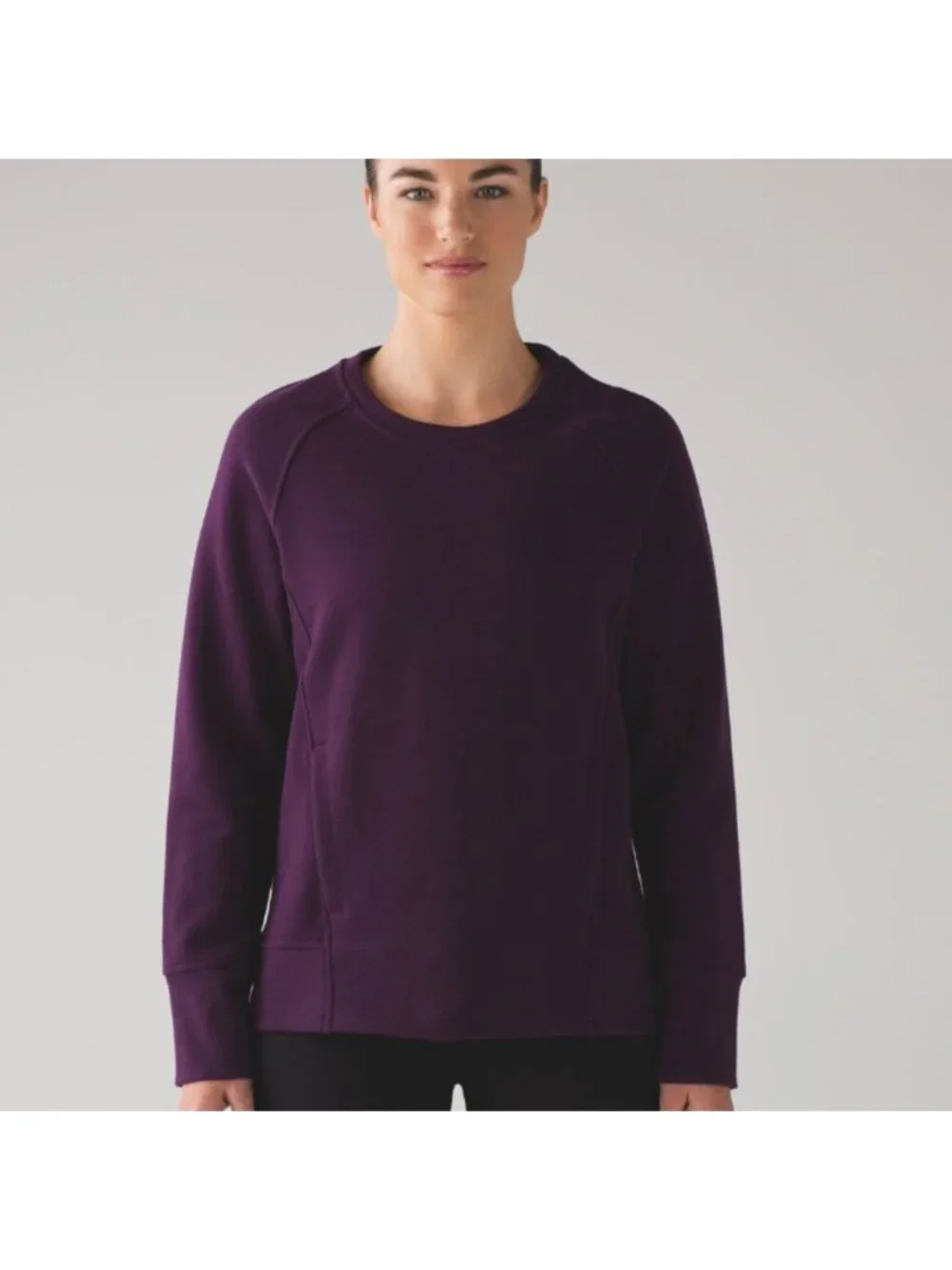 Lululemon Back To It Crew Darkest Magenta